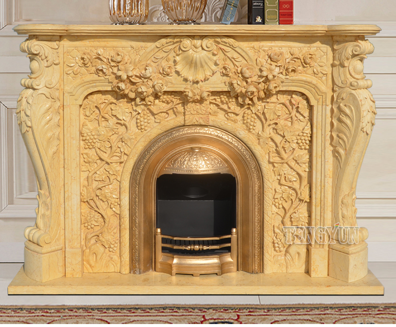 https://www.firststatue.com/cultured-stone-fireplace-mantel-shelf-continental-insert-egypt-beige-yellow-marble-corner-electric-fireplace-product/