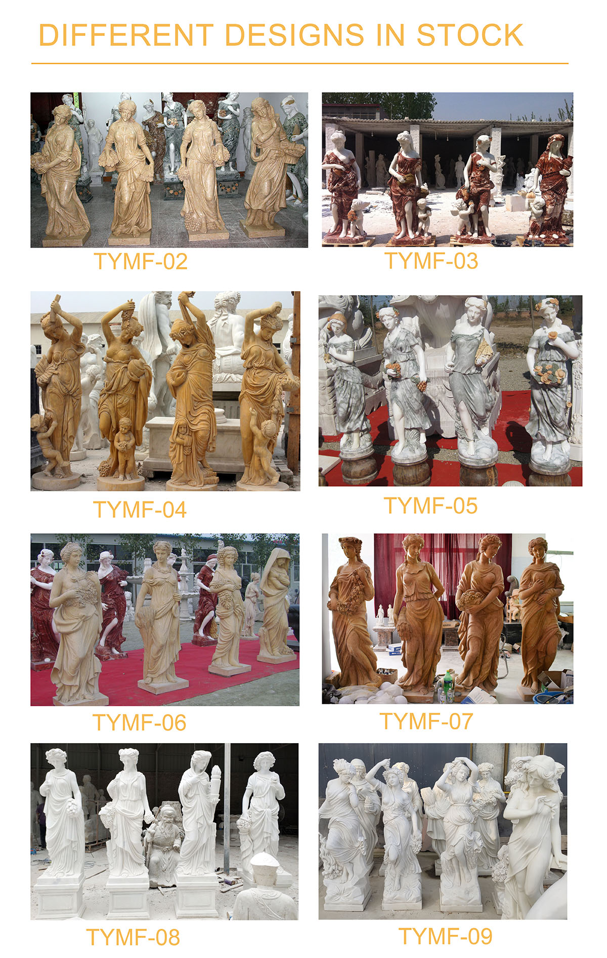 marble four season statue