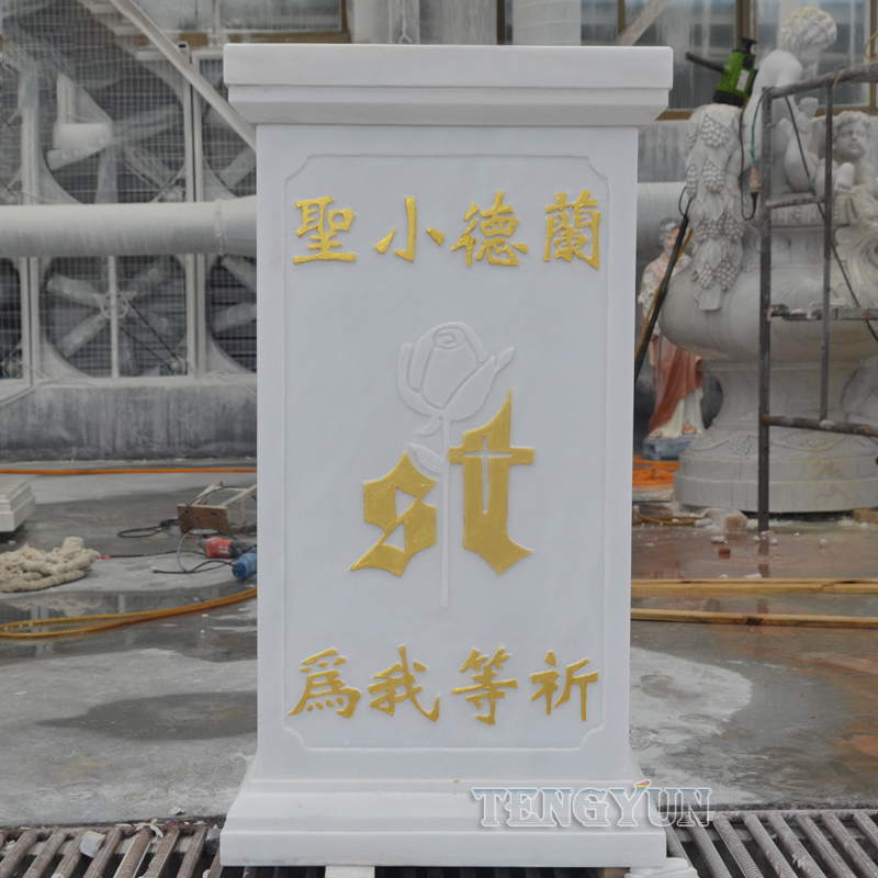 Custom Garden Christianity Chruch Famous Saint Teresa of Lisieux Marble Saint Sculpture Life Size Nun Stone Statue