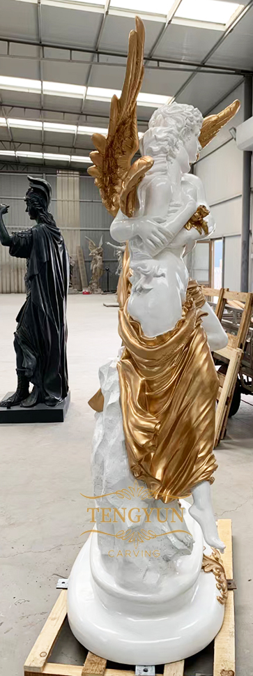 Fiberglass Psyche and Cupid statue (1)