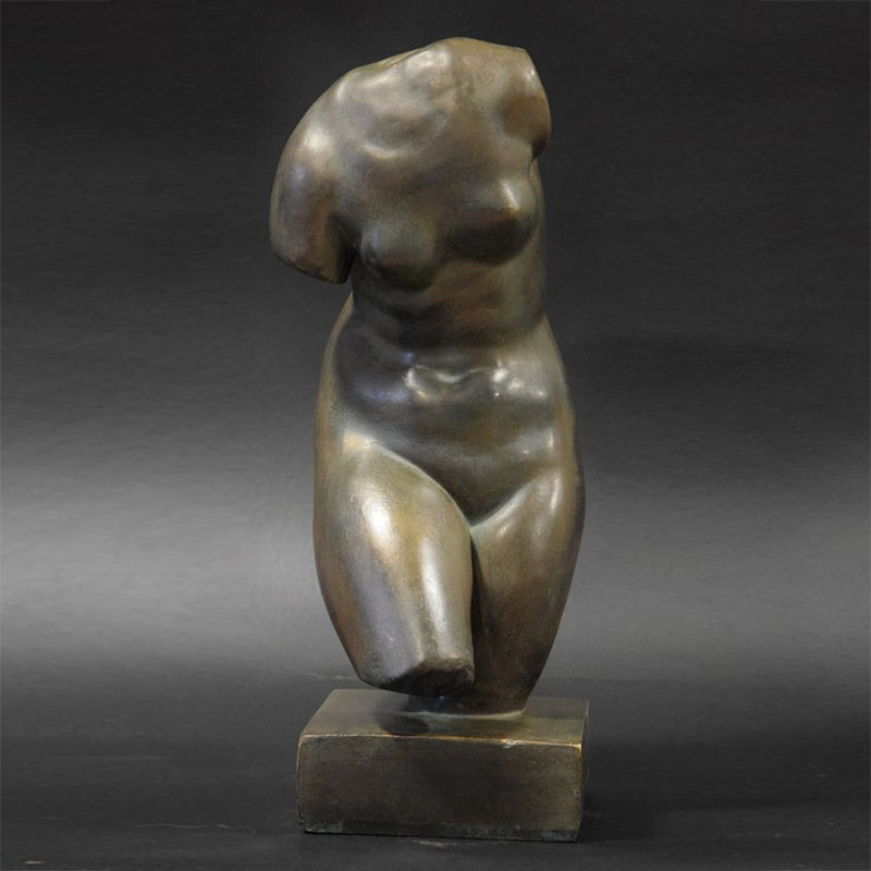 bronze female torso statue (1)