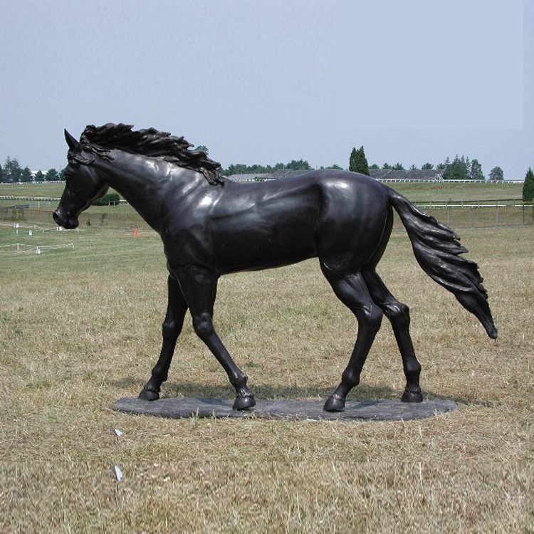 Decorative garden antique life size brass horse statues for sale