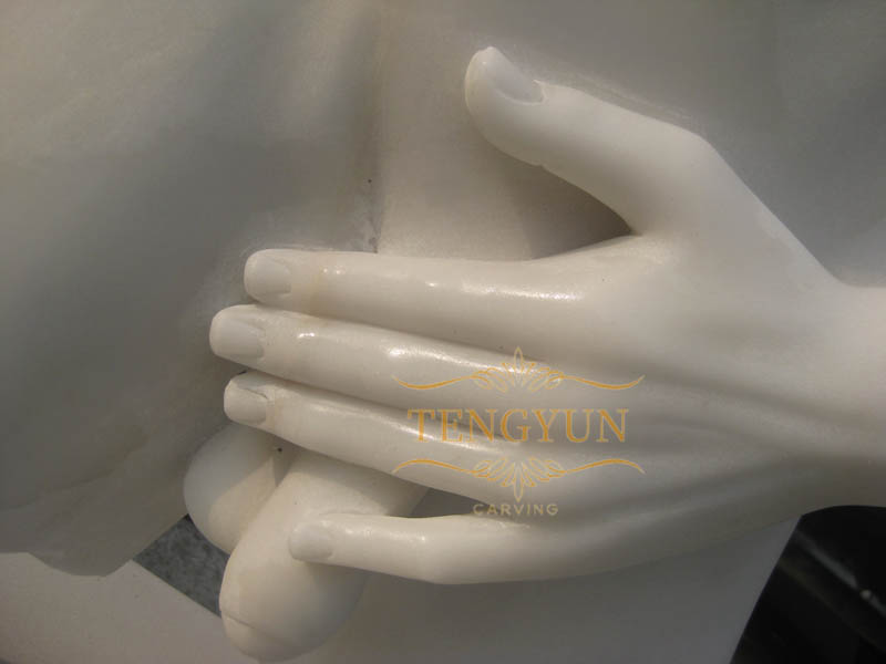 Tengyun carved marble bust stone torso sexy statue (1)