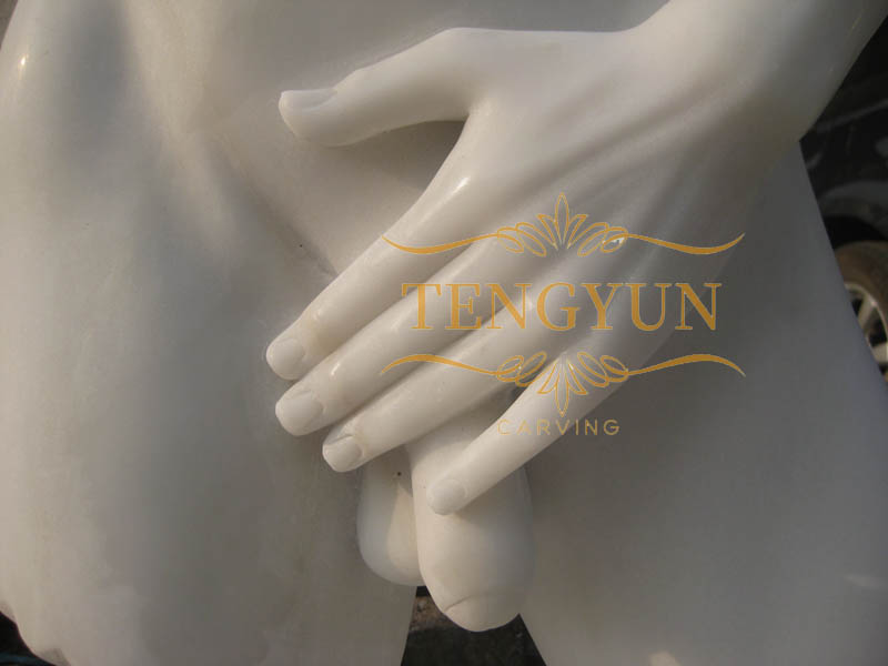 Tengyun carved marble bust stone torso sexy statue (2)