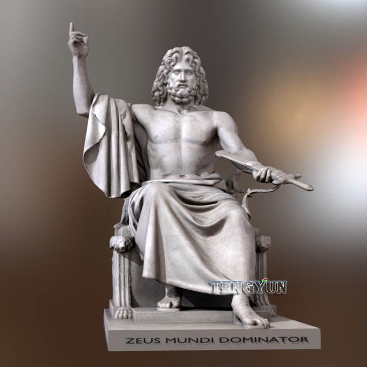 Famous greek Mythological figure sculpture marble zeus statues (1)
