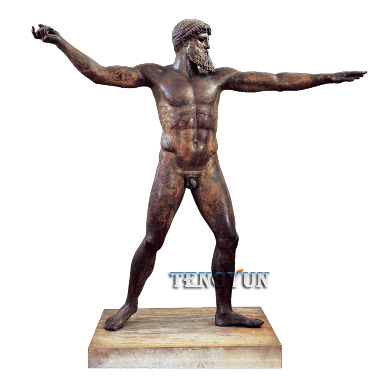 bronze zeus statue