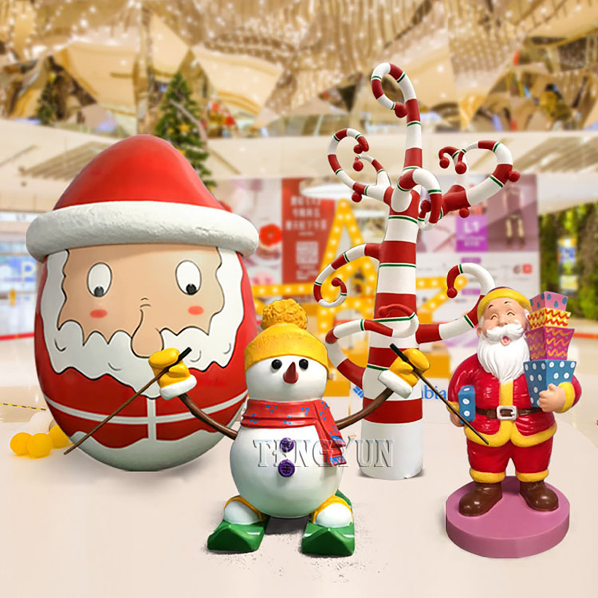 Large Christmas steet resin or fiberglass decorations statues 1