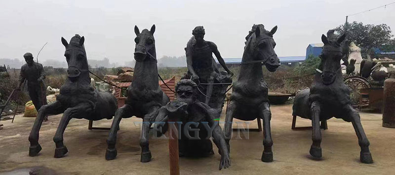 large size bronze horse wter fountain