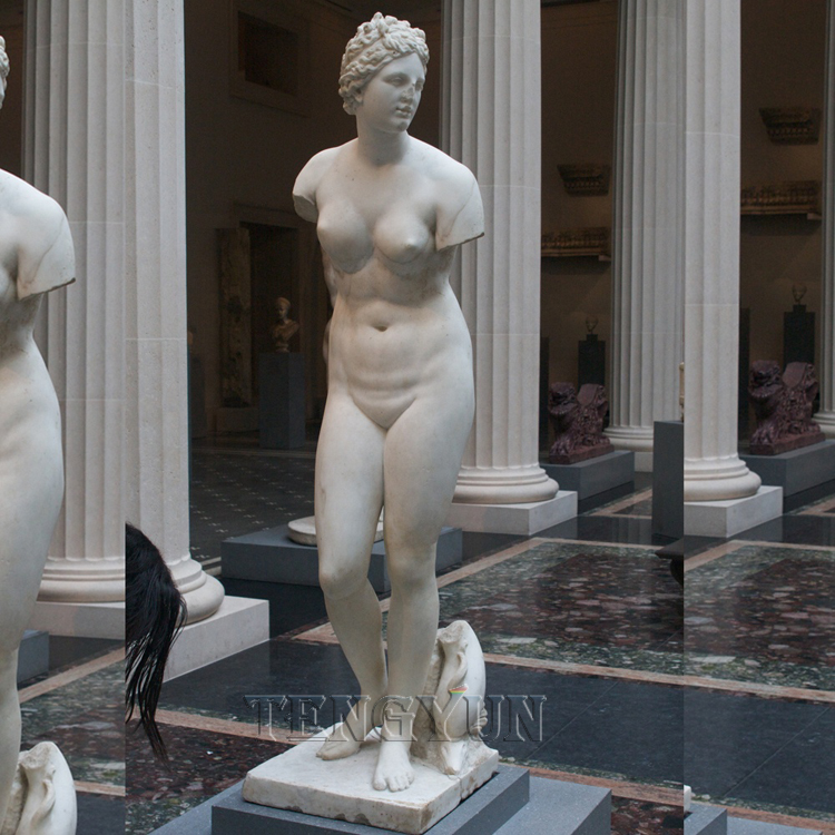Famous life size white marble ancient goddess statue stone armless nude lady sculpture