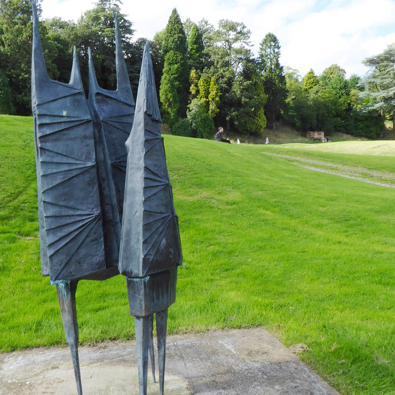 Lynn Chadwick teddy boy and teddy girl bronze abstract statue (4)