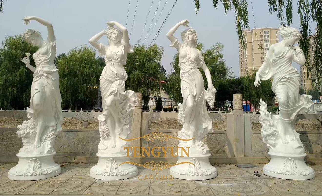 Resin four season sculptures (1)