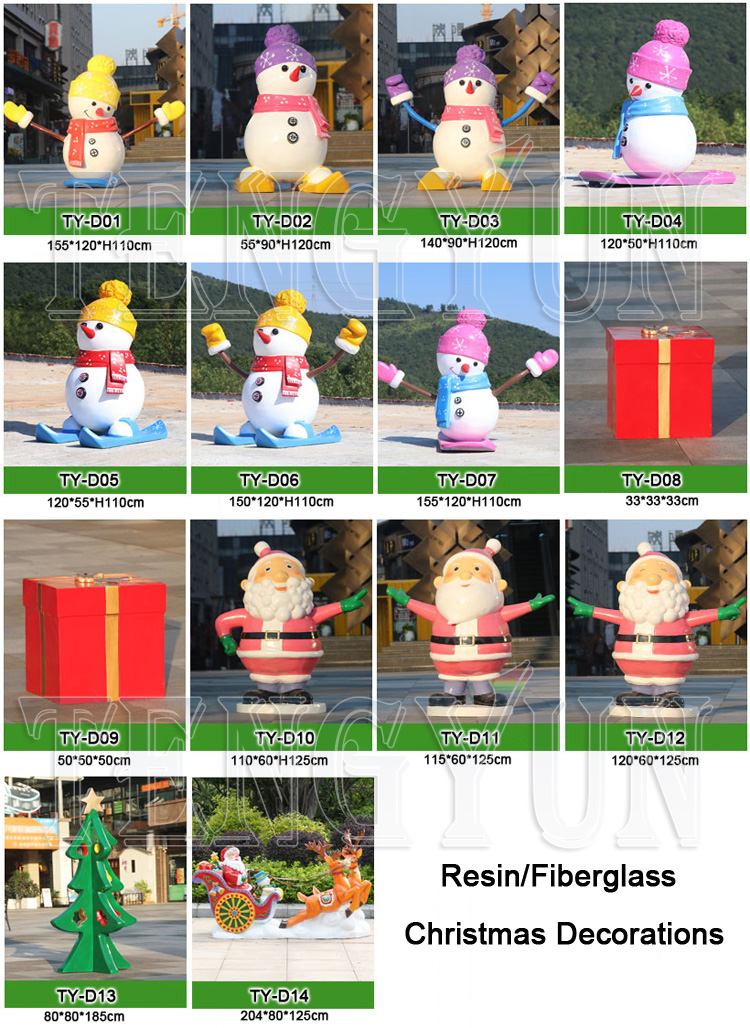 Christmas decorative sculptures (2)
