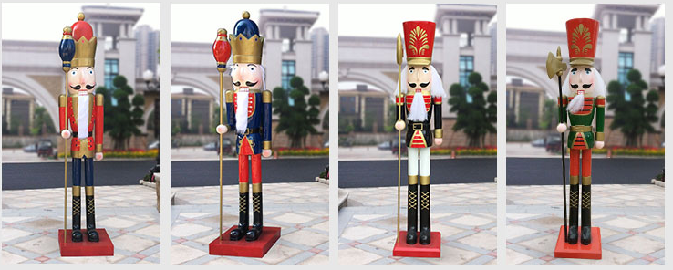 Life size fiberglass Nutcracker statues (4)