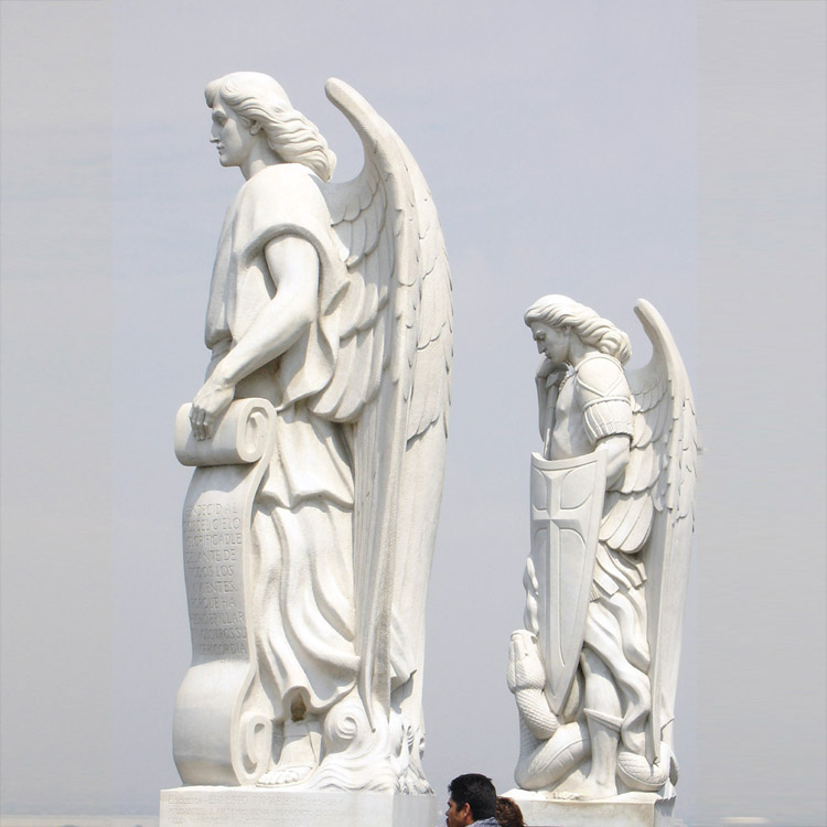 white marble male angel statue stone famous sculpture (5)