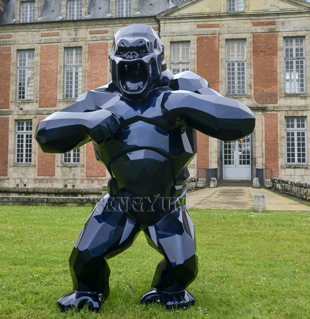 fiberglass gorilla sculpture(8)