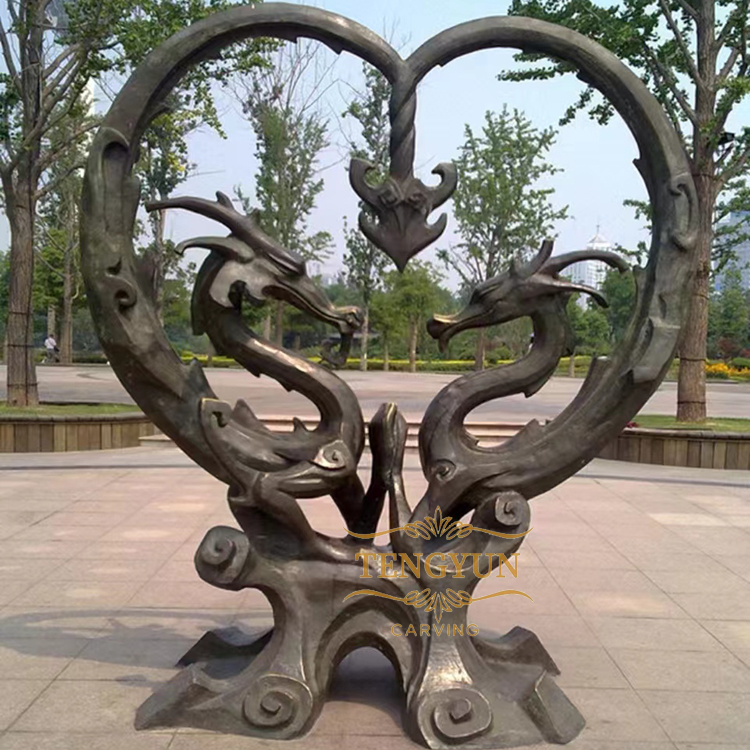 Bronze zodiac sculpture dragon(5)