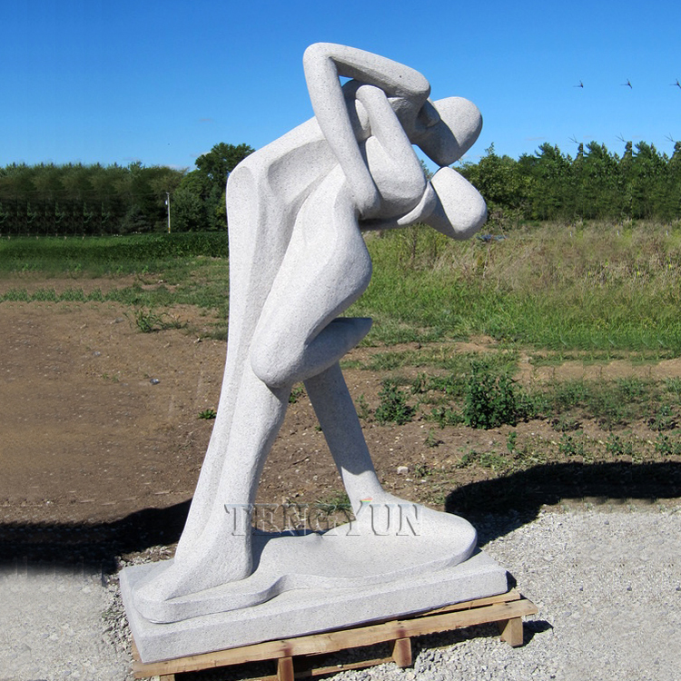 https://www.firststatue.com/outdoor-stone-granite-kissing-couple-abstract-statue-product/