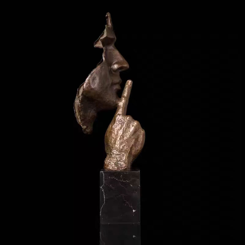 bronze face statue (Tengyun) (3)