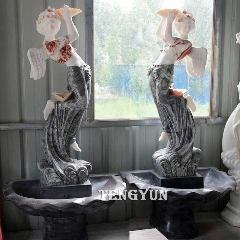 marble angel statue fountain