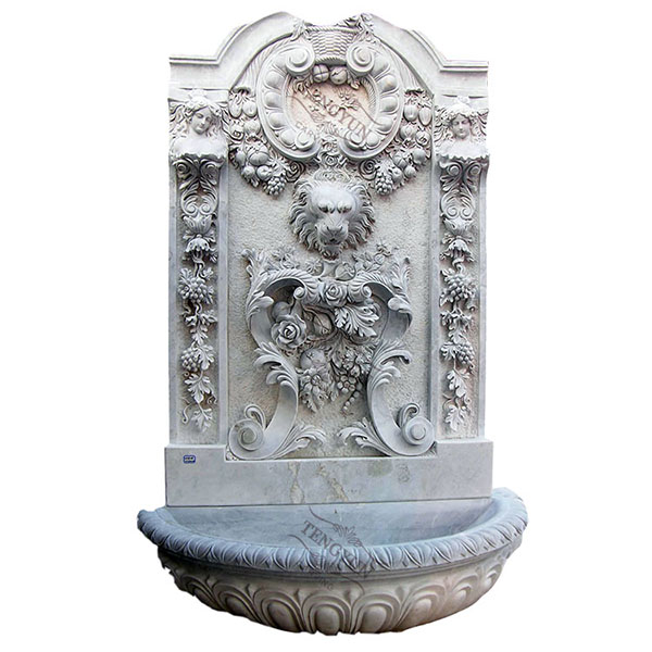 yard water marble fountain