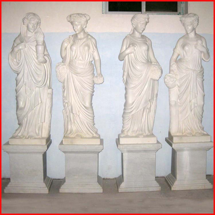 stone four season statues  (28)