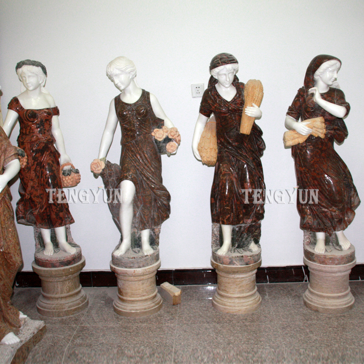 stone four season statues sculptures
