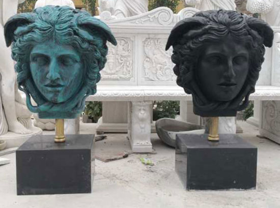 Medusa Head marble bust statue (3)