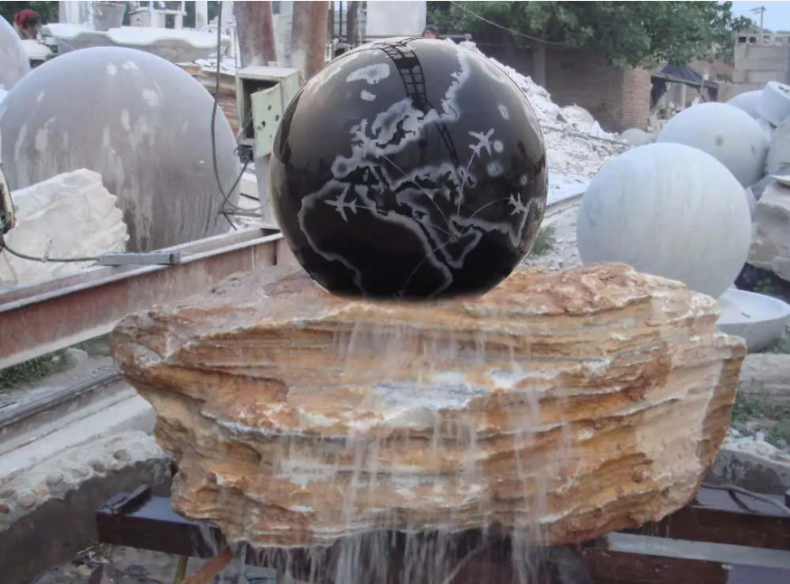 How To Install Stone Rotating Sphere Water Fountain