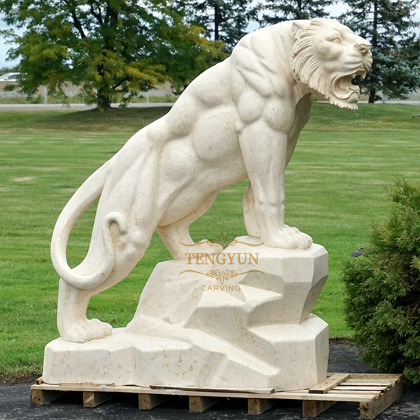 Egypt beige carving eagle statue