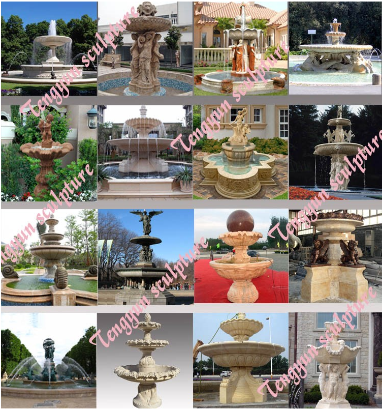 stone water fountain