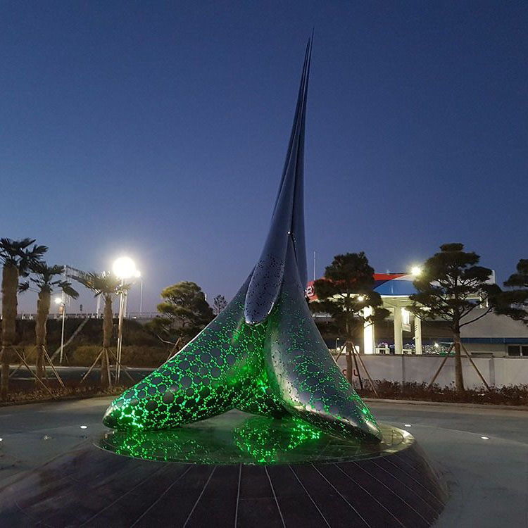 modern large size abstract stainless steel sculpture for sale (3)