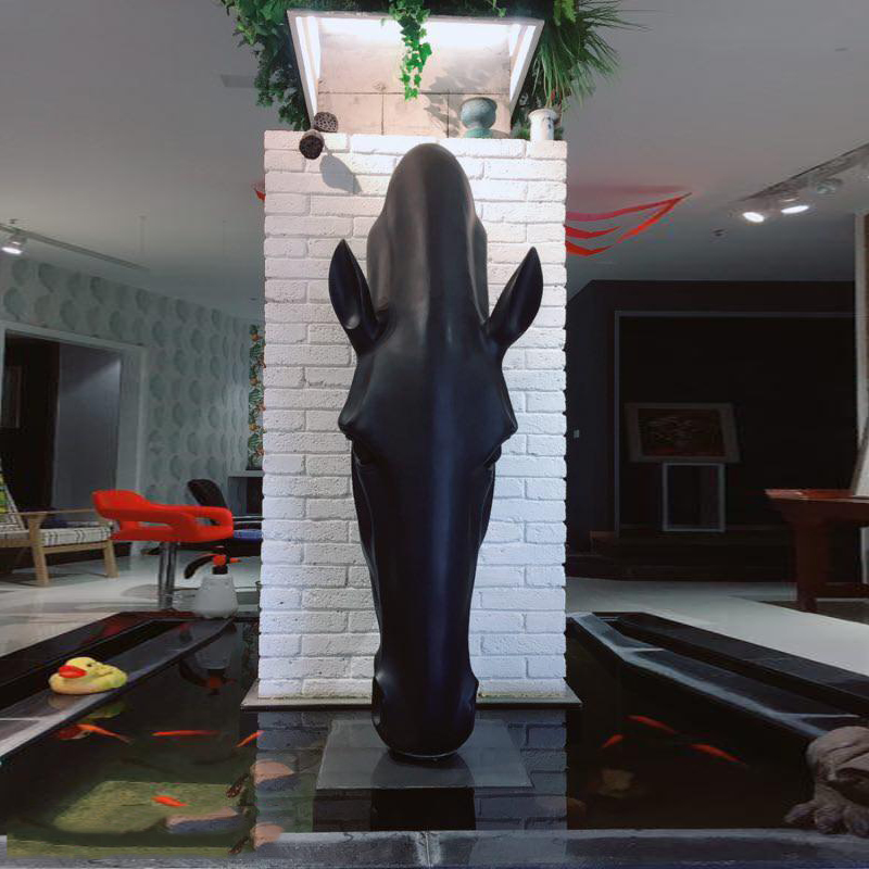 fiberglass horse head sculpture (1)