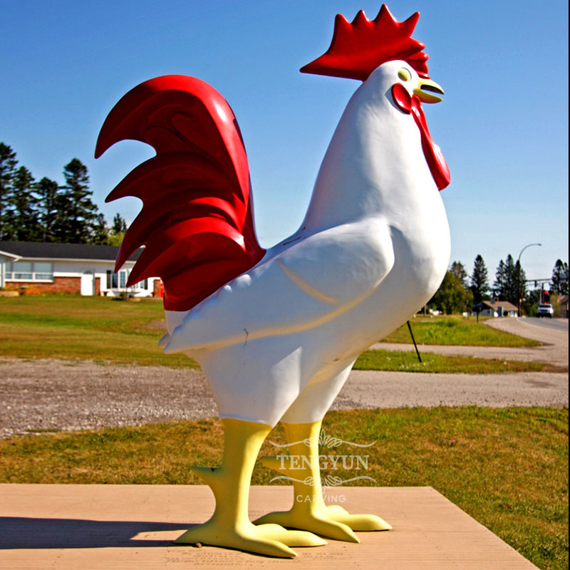 large size fiberglass cock sculpture (2)