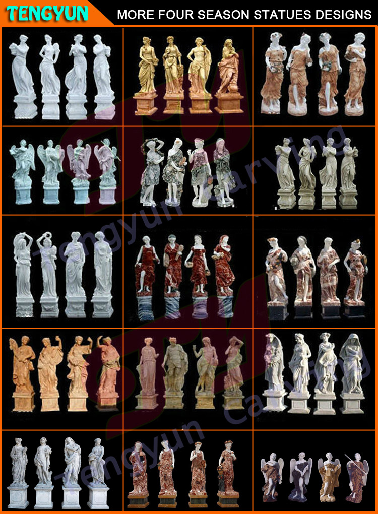 stone four season statues