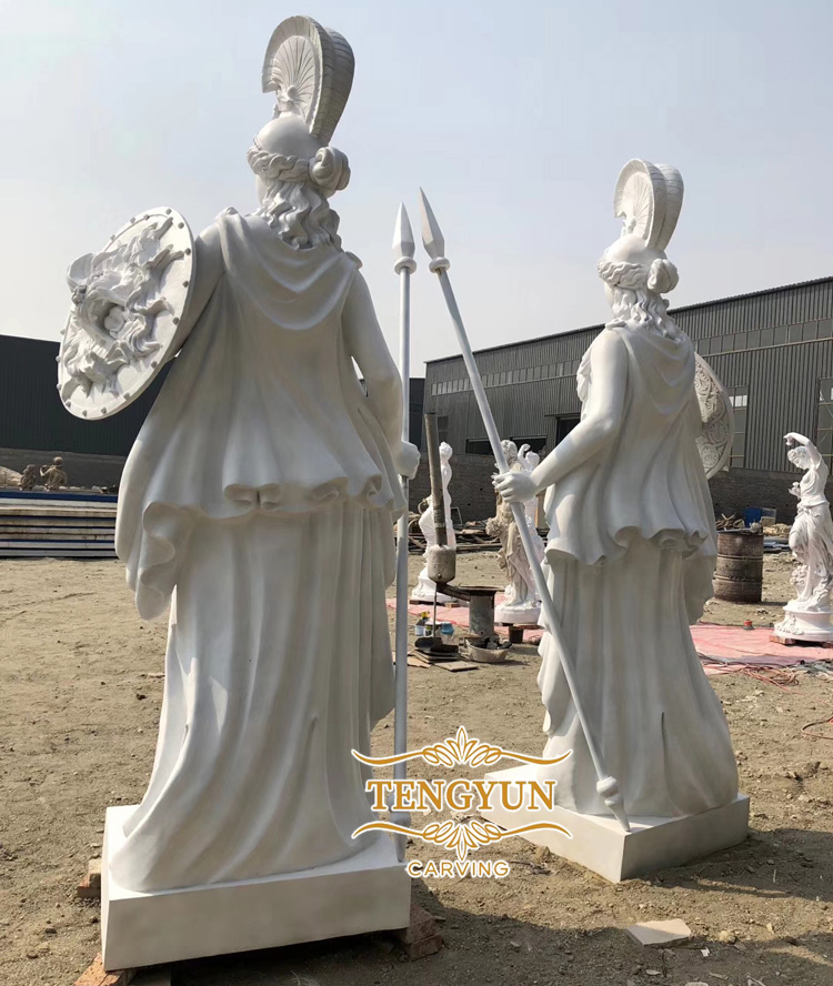 fiberglass ancient greek Athena resin statue (3)