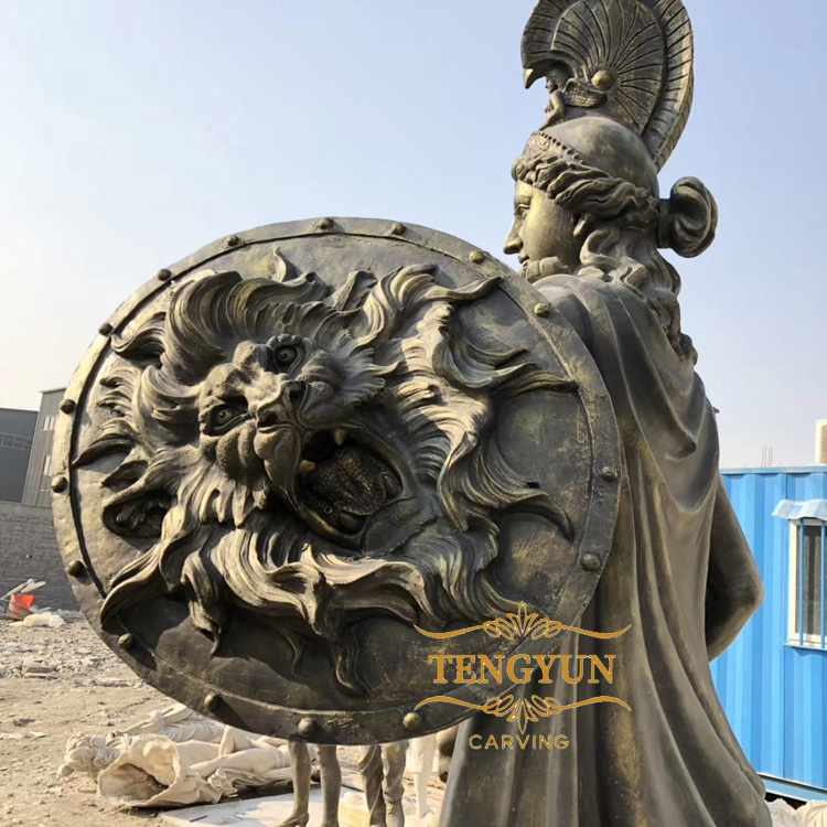 fiberglass ancient greek Athena resin statue (4)