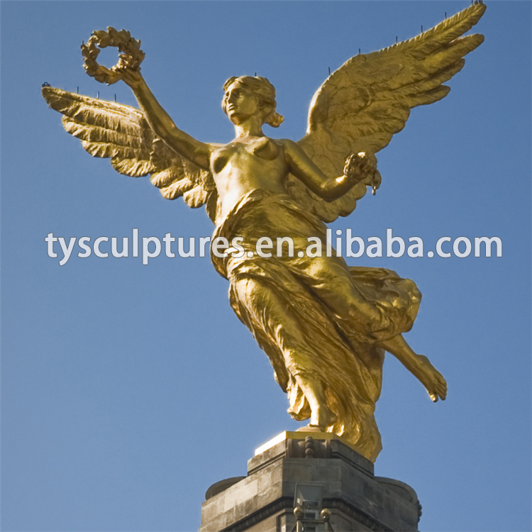 bronze angel statue