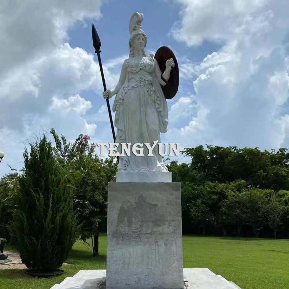 Marble athena statue