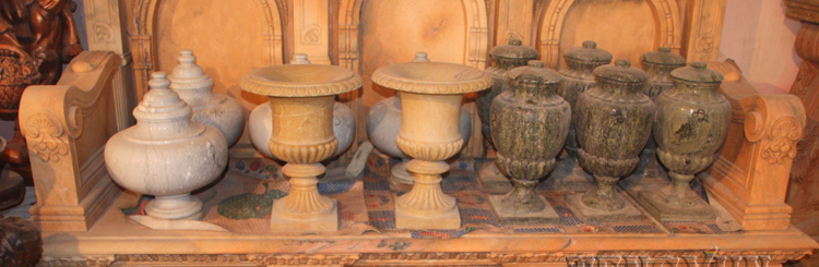 Large Size Indoor Decorative White Marble Bench (18)