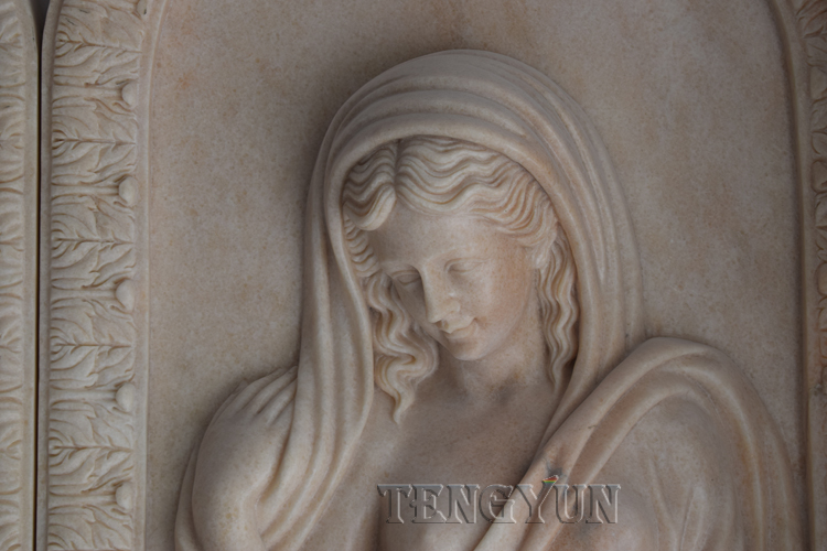 Large Stone Relief Marble Wall Relief With Figure Carvings (5)