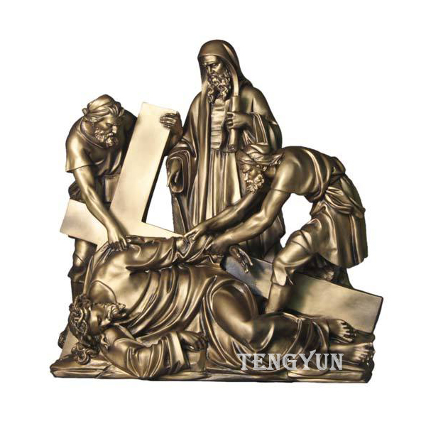 bronze statues 14 stations of the cross (2)
