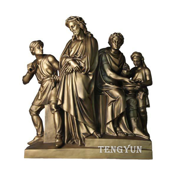 religious statues 14 stations of the cross sculpture for sale (6)