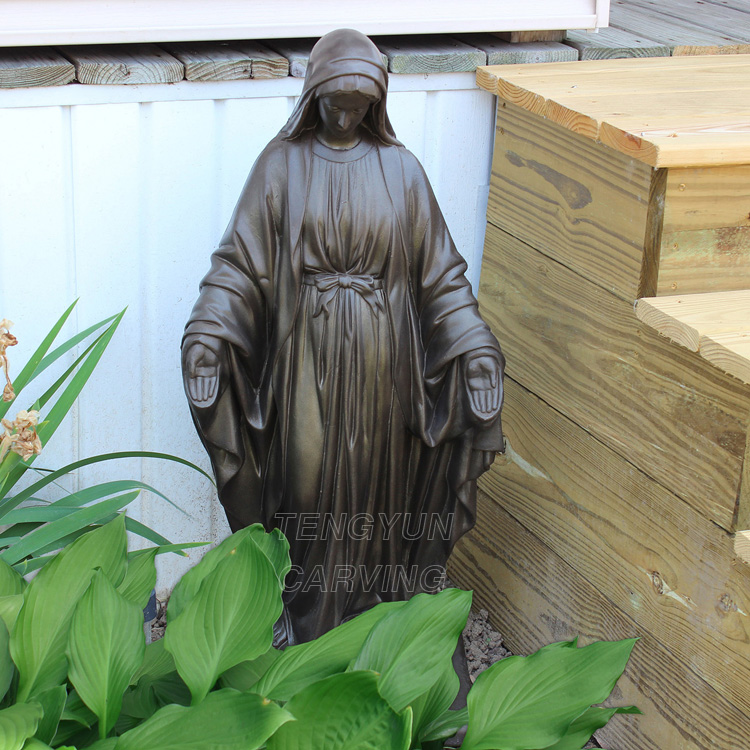 Bronze mary statue (1)
