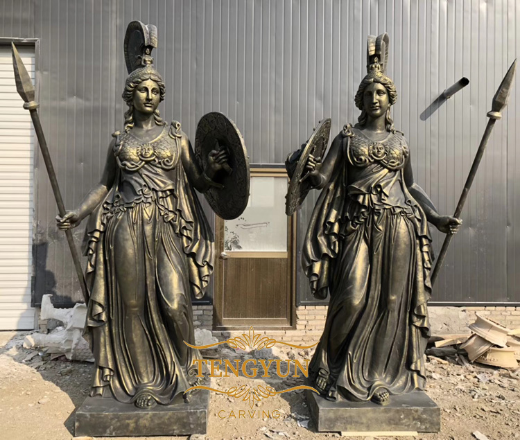 fiberglass ancient greek Athena resin statue (1)