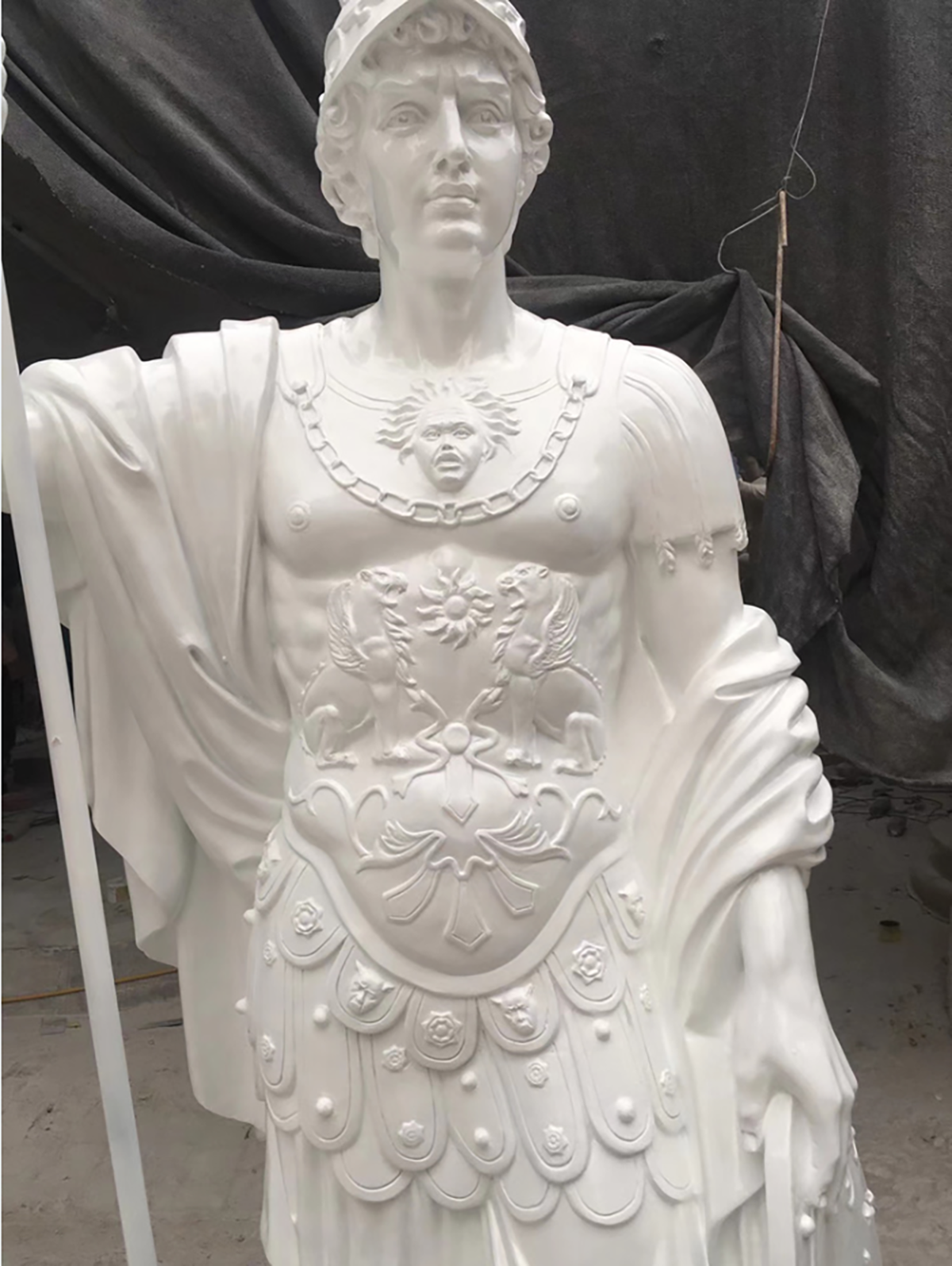 Life Size Fiberglass Roman Warrior Statues (10) 1