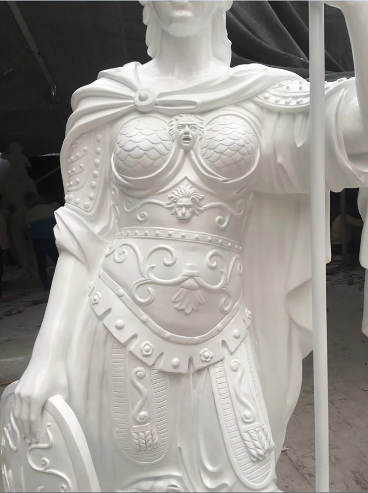 Life Size Fiberglass Roman Warrior Statues (9) 1