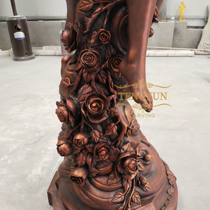 Life Size statue of angel holding woman statue beautiful indoor decor greek love kissing angel sculpture (4)