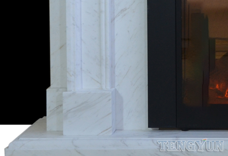 Tengyun Carving-Natural marble carved marble fireplace (6)