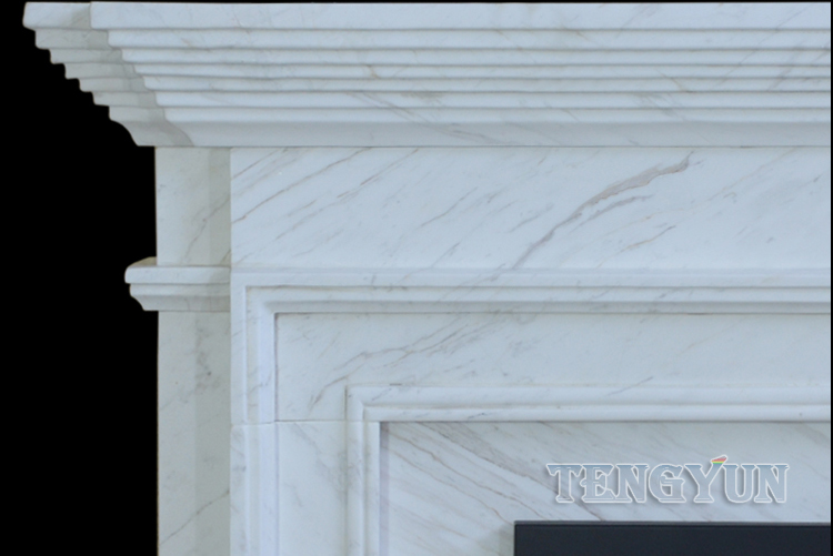 Tengyun Carving-Natural marble carved marble fireplace (8)