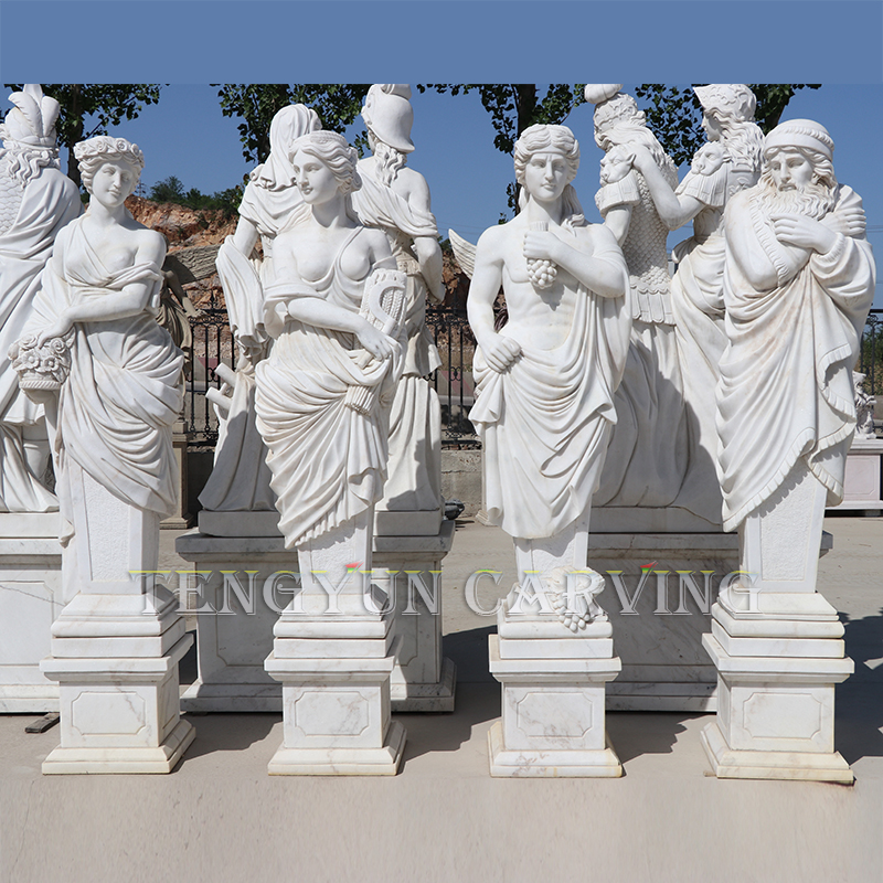 https://www.firststatue.com/male-and-female-marble-statues-hand-carved-garden-decorative-four-season-human-sculptures-product/